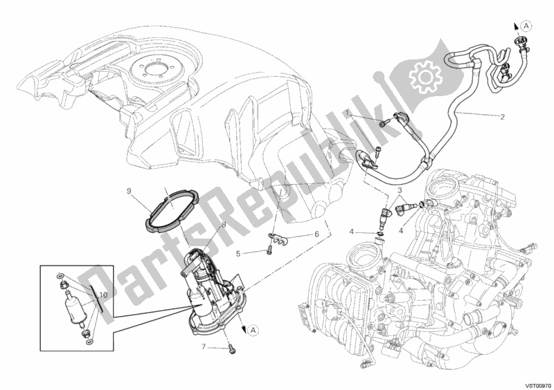 Toutes les pièces pour le Pompe à Essence du Ducati Diavel Brasil 1200 2014